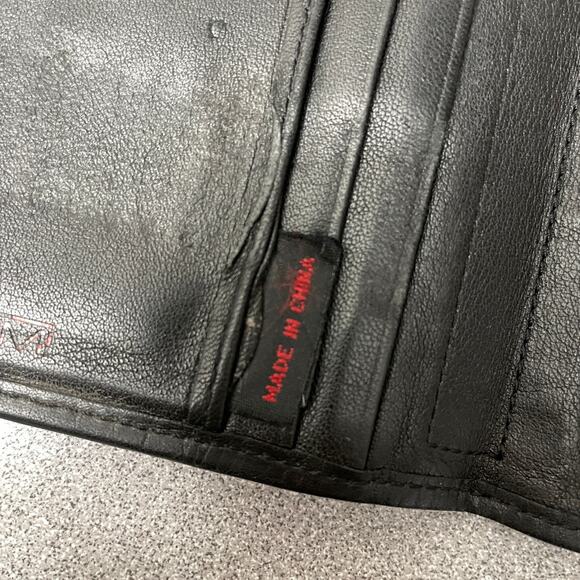 VTG TUMI Leather Wallet Black Nylon PDA Tech Palm Pilot Hand Strap Business - Picture 6 of 8